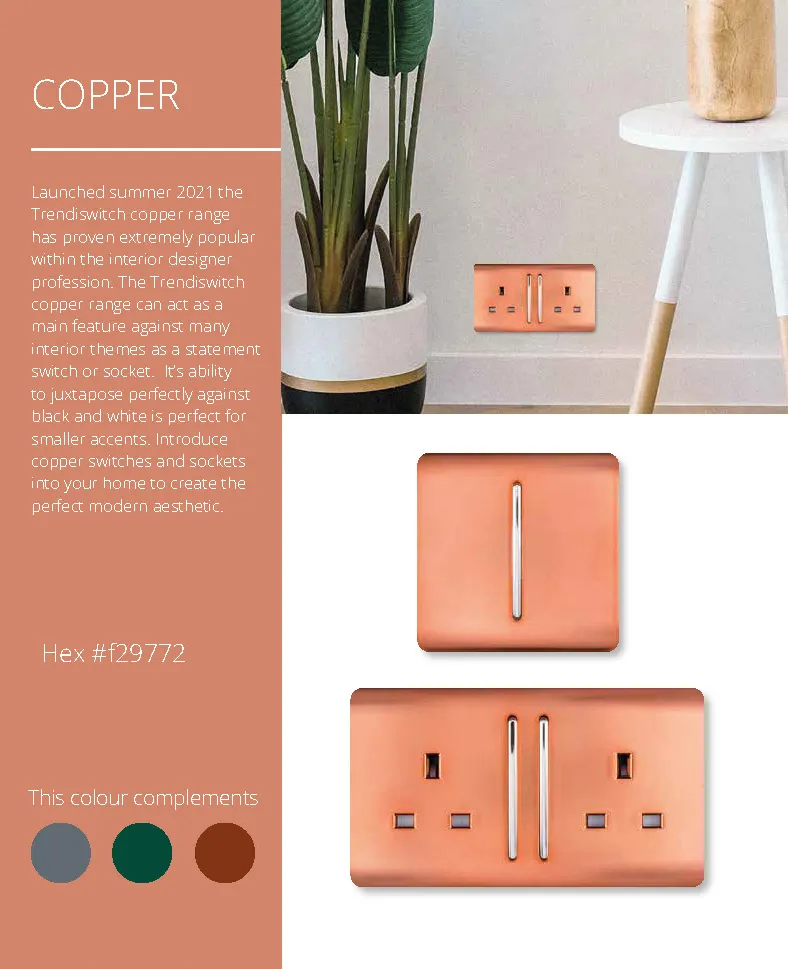Copper Wiring Accessories Trendi Decorative Screwless Copper Wiring Accessories Trendi Decorative Screwless